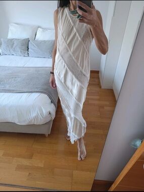 Stratus Lace High Neck Maxi Dress LIMITED EDITION wedding/bridal ZARA - size M